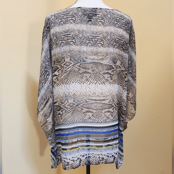 Dana Buchman flowy high/low tunic top ~XL - Picture 4 of 8